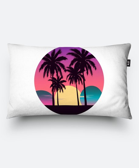 Подушка прямокутна Пальмовий пляж - Потрійний місяць