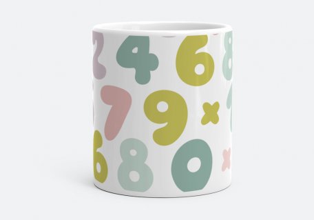 Чашка Кольорові цифри