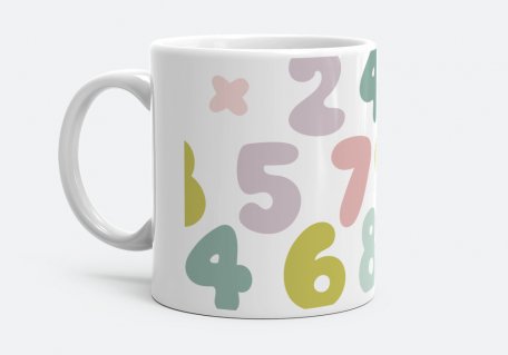 Чашка Кольорові цифри