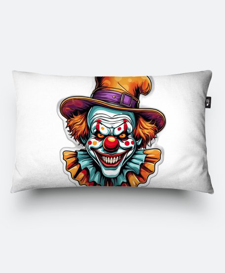 Подушка прямокутна Жуткий Клоун