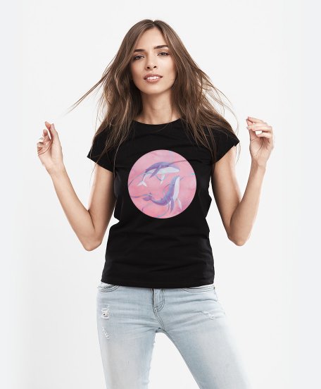Жіноча футболка Небесні кити