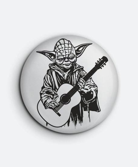 Значок Йода з гітарою