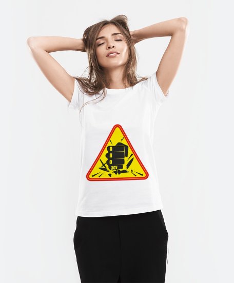 Жіноча футболка Знак Протиповітряні роботи