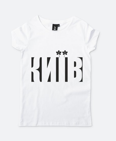 Жіноча футболка Київ Каштан