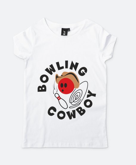 Жіноча футболка Bowling cowboy