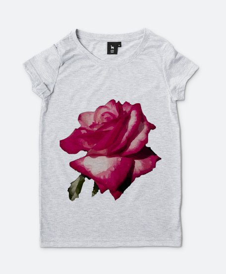 Жіноча футболка Rose with dew drops
