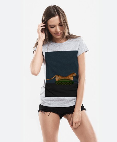 Жіноча футболка Леопард