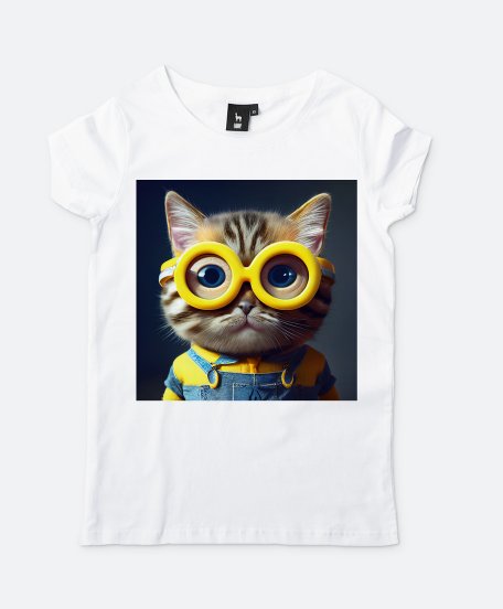Жіноча футболка Кіт Міньйон