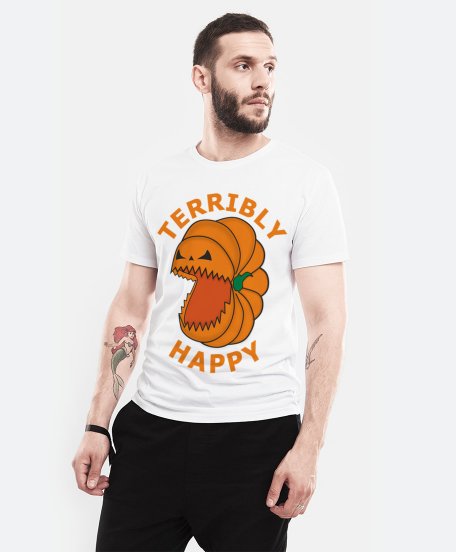 Чоловіча футболка Страшно Щасливий! (Terribly Happy)