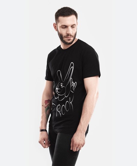 Чоловіча футболка Рок Кролик ( Rock Rabbit)