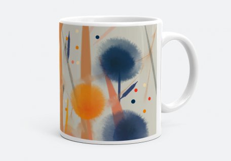 Чашка Colored dandelions
