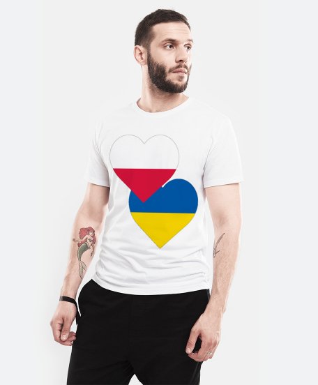 Чоловіча футболка Польща та Україна