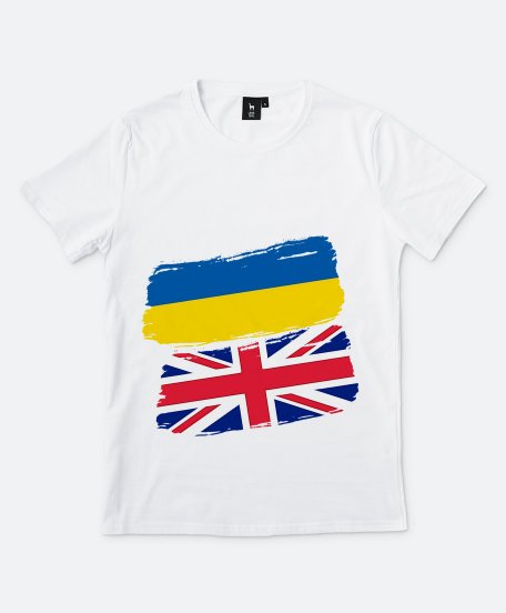 Чоловіча футболка Україна та Британія