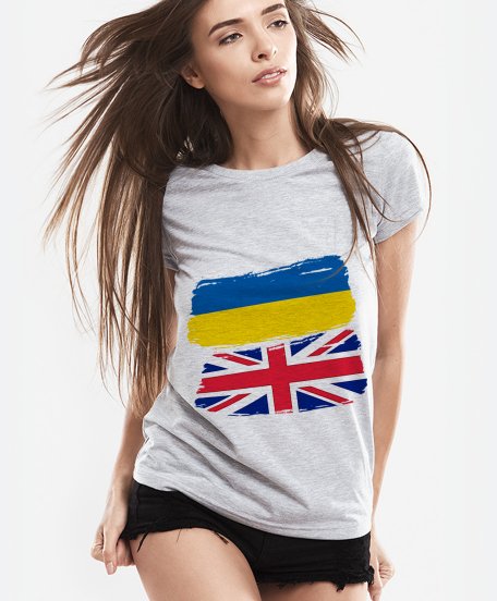 Жіноча футболка Україна та Британія