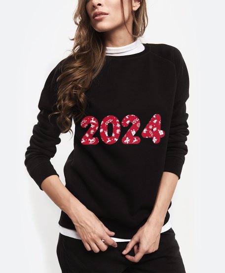 Жіночий світшот 2024, новий рік, новорічна