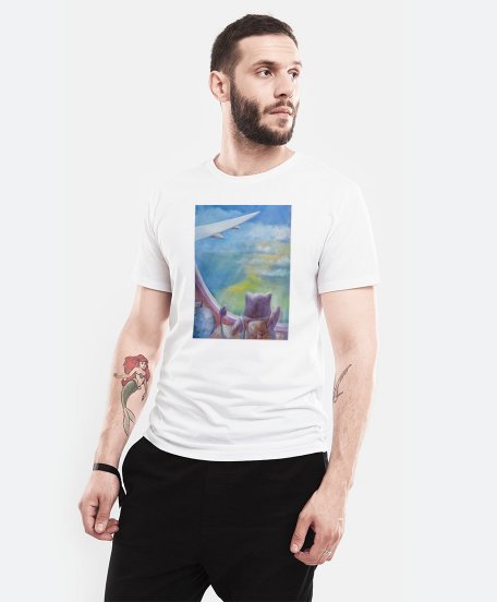 Чоловіча футболка Пухнастик. Над океаном
