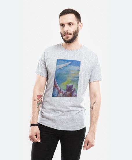 Чоловіча футболка Пухнастик. Над океаном