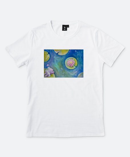 Чоловіча футболка Пухнастик та чарівне озеро