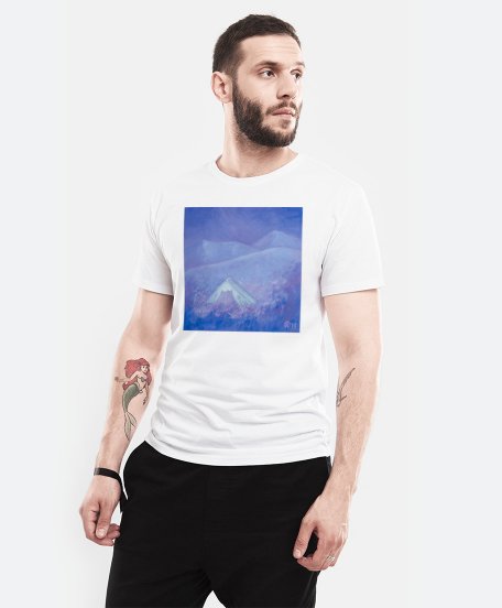 Чоловіча футболка Пухнастики. Зоряне небо