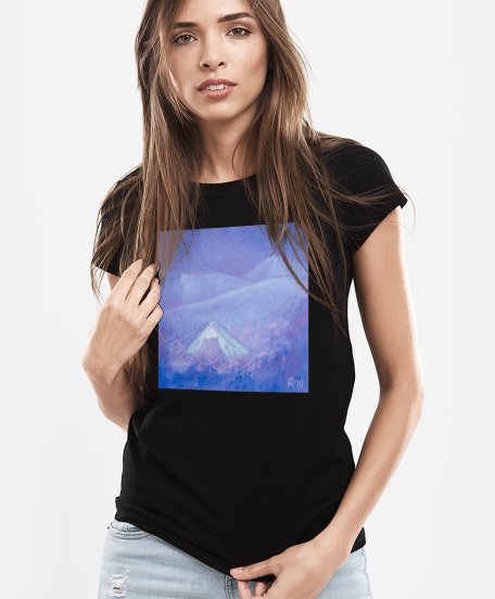 Жіноча футболка Пухнастики. Зоряне небо