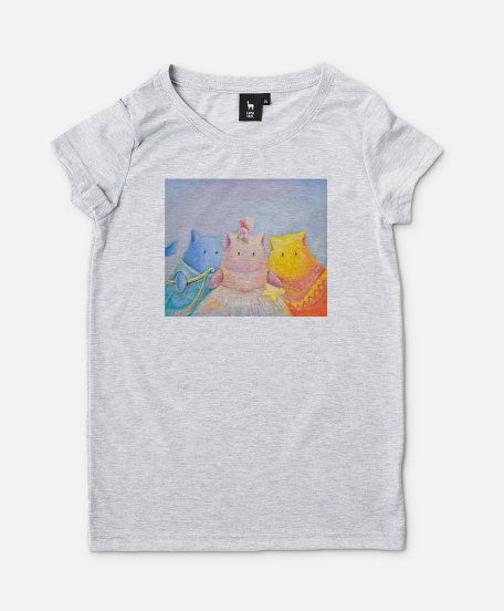 Жіноча футболка Пухнастики. Три музи