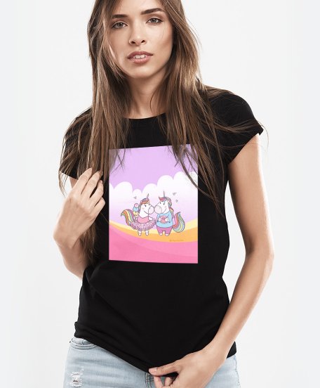 Жіноча футболка Unicorns in Love