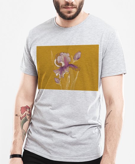 Чоловіча футболка Іриси квітка