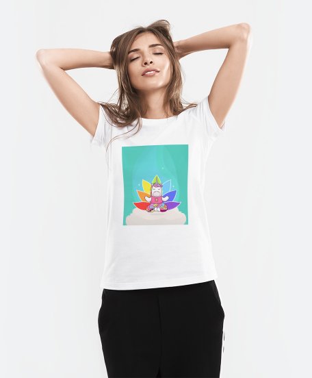 Жіноча футболка Unicorn Meditation