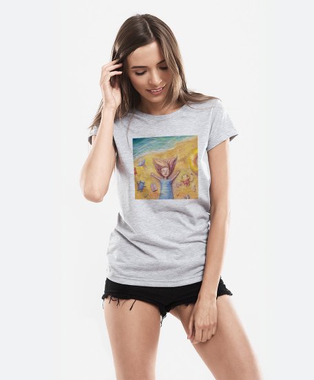 Жіноча футболка Літо. Море. Птахи