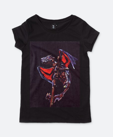 Жіноча футболка Pear dragon