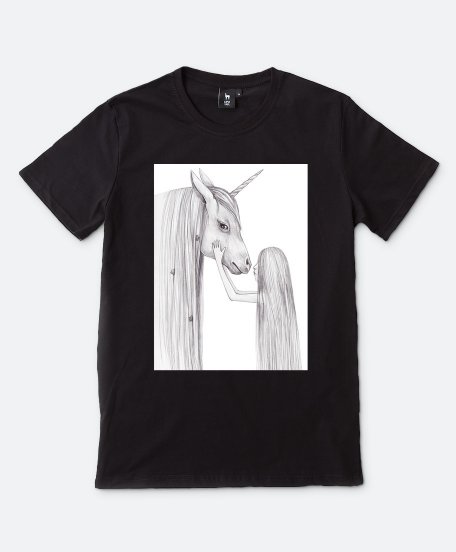 Чоловіча футболка Girl with magic Unicorn