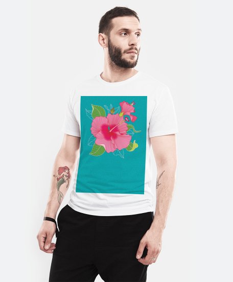 Чоловіча футболка Квіти гібіскусу