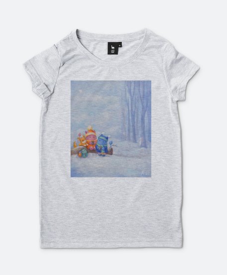 Жіноча футболка Пухнастики. Перший Сніг