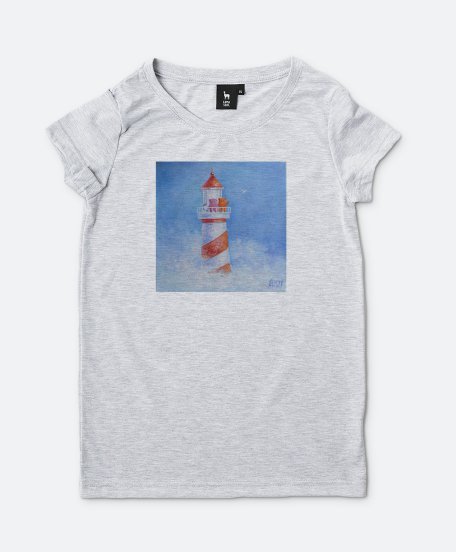 Жіноча футболка Пухнастики. Маяк понад хмарами