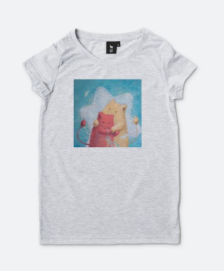Жіноча футболка Пухнастики та яскрава зоря