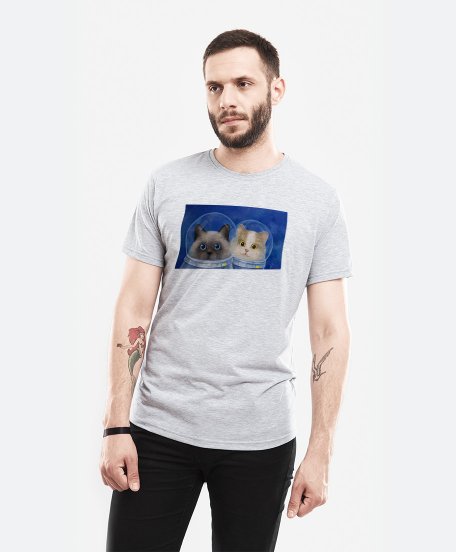 Чоловіча футболка Космічні котики
