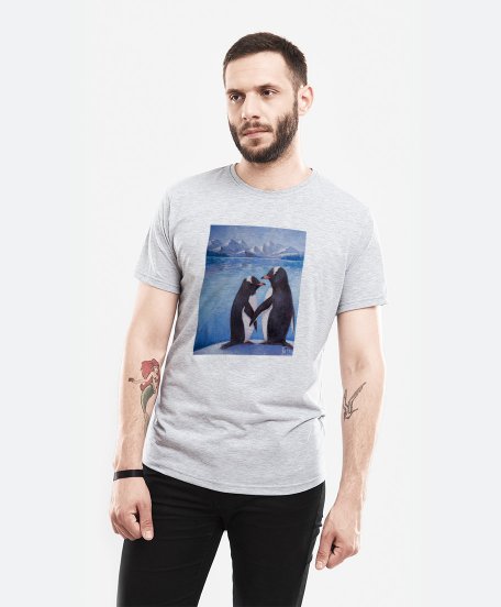 Чоловіча футболка Два пінгвіна