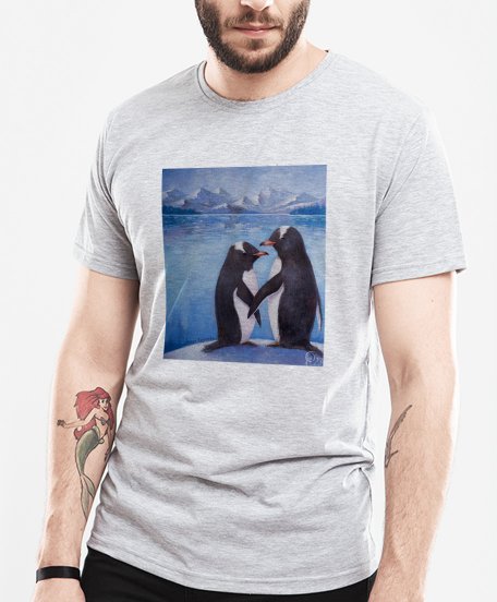 Чоловіча футболка Два пінгвіна