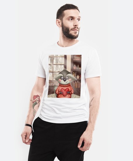 Чоловіча футболка Закоханий єнот
