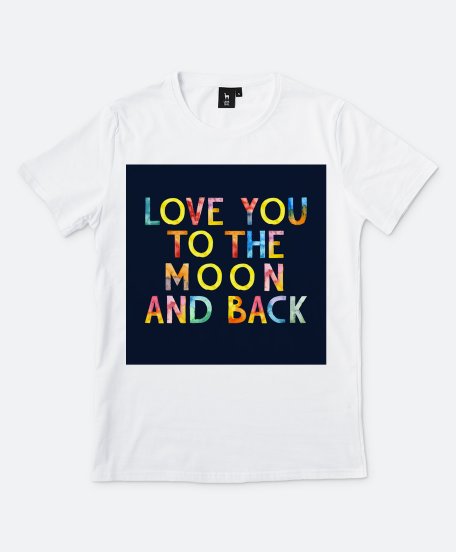 Чоловіча футболка Love You to the Moon and Back