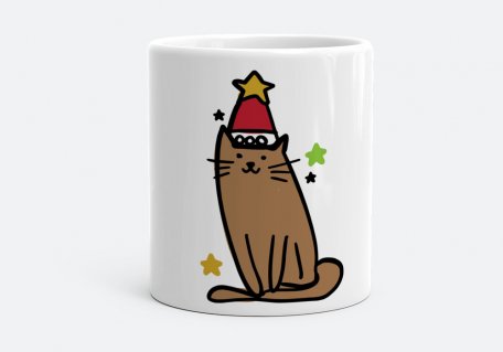 Чашка Новорічний кіт