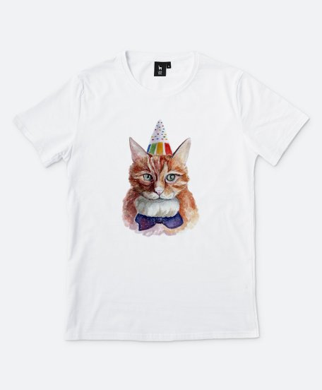 Чоловіча футболка Святковий котик
