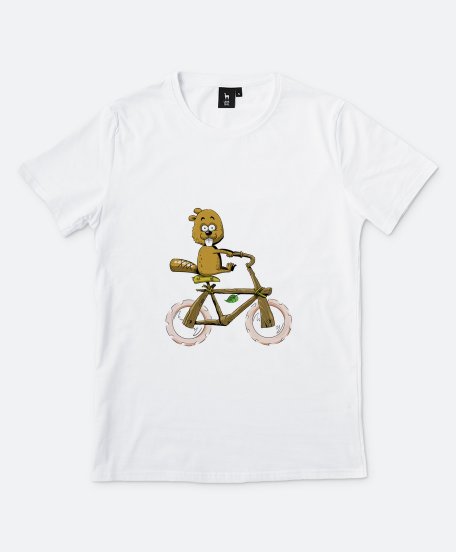 Чоловіча футболка Beaver cyclist