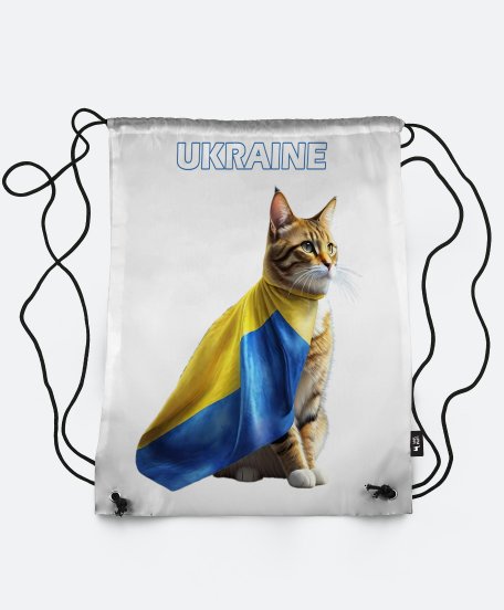 Рюкзак Кіт з прапором України