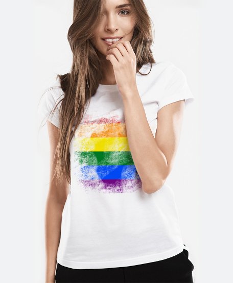 Жіноча футболка Lgbt rainbow