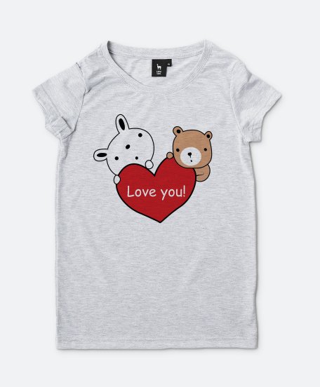 Жіноча футболка Love you!