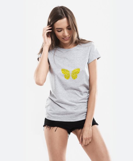 Жіноча футболка Техно-бабочка