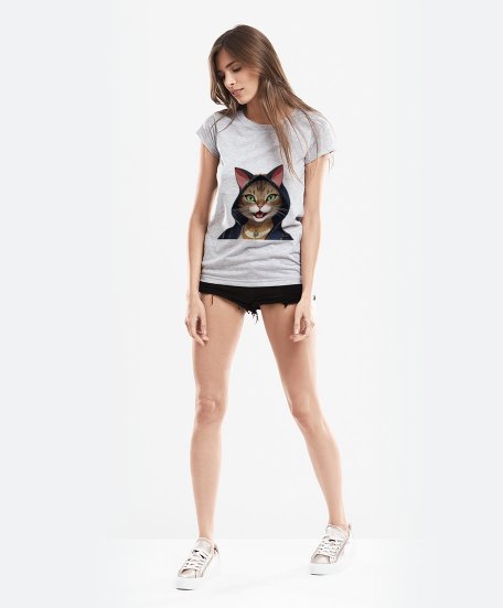 Жіноча футболка Тріп-Хоп Киця