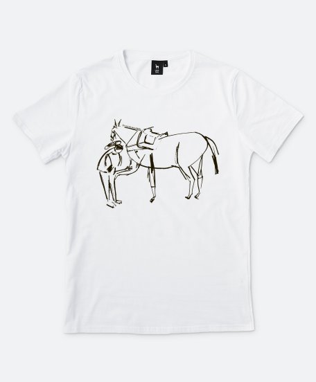 Чоловіча футболка Ой, чий то кінь стоїть...