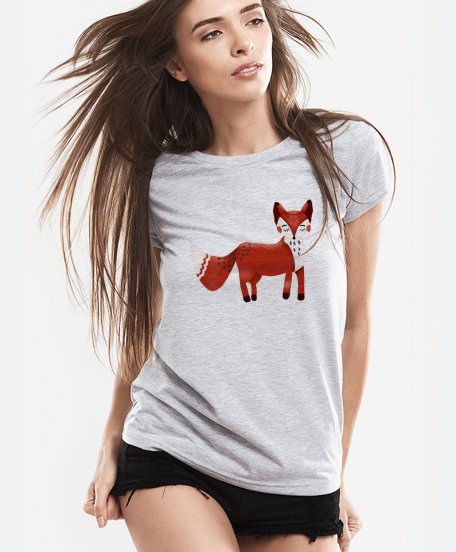 Жіноча футболка Мила лисиця 